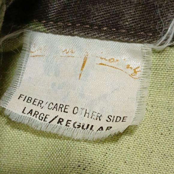 Vintage Bass Pro Shops Mens L Camouflage Shirt Camo Outdoor Field Hunting Chore - Picture 4 of 12